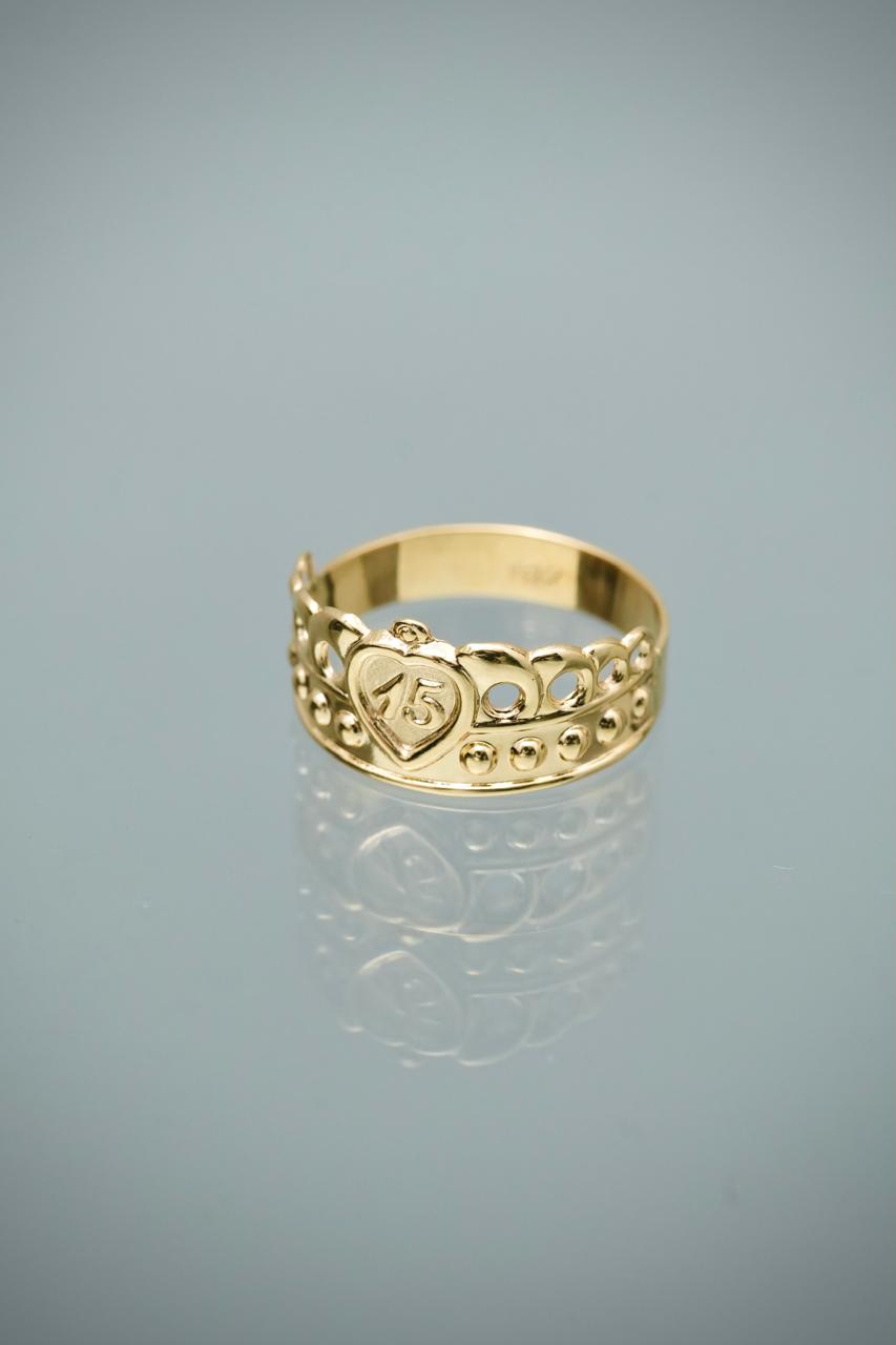 Anillo 15S 1.3gr / Talla 6 / Oro Amarillo Nac B
