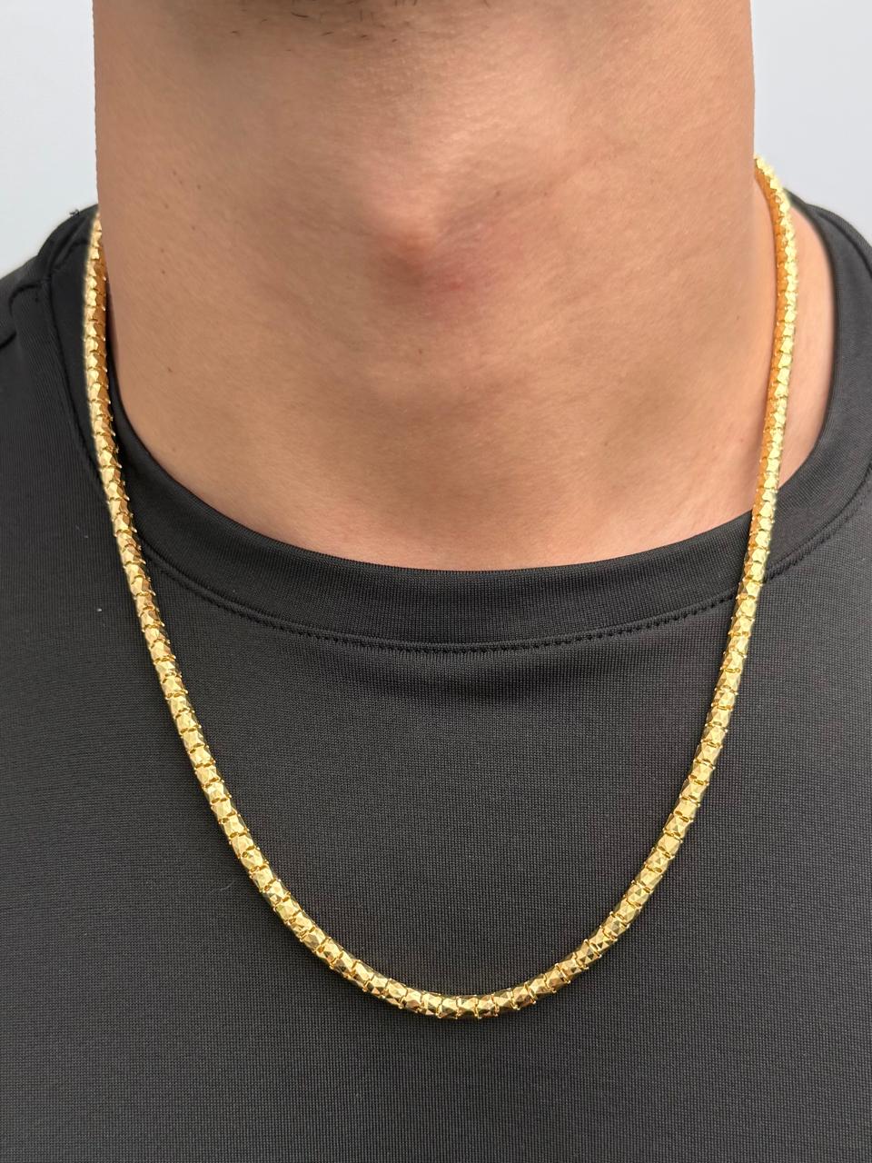 Cadena Cola Raton Diamantada 30.35gr / 60cm / 4.3mm — Oro Amarillo