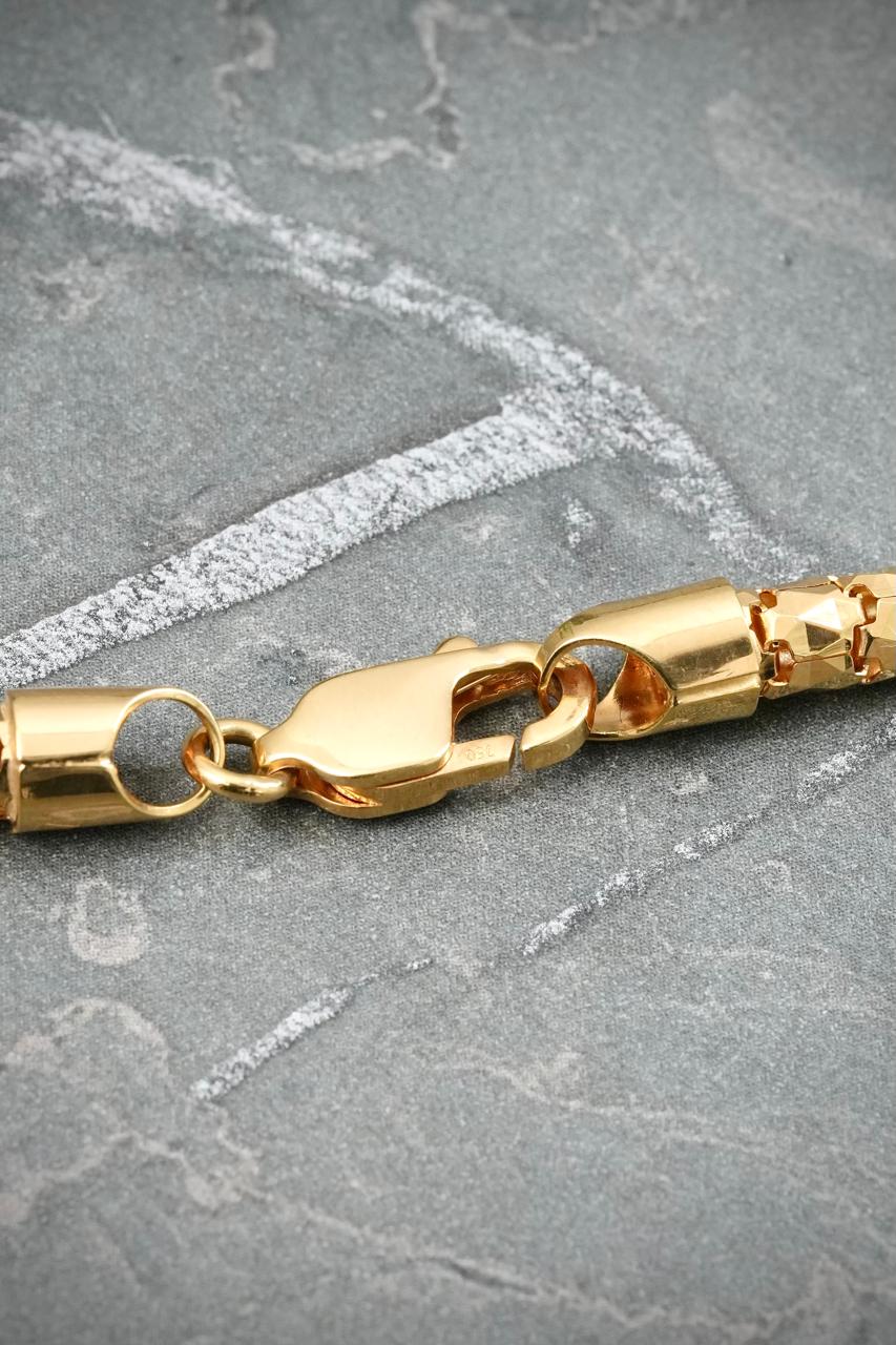 Cadena Cola Raton Diamantada 30.35gr / 60cm / 4.3mm — Oro Amarillo