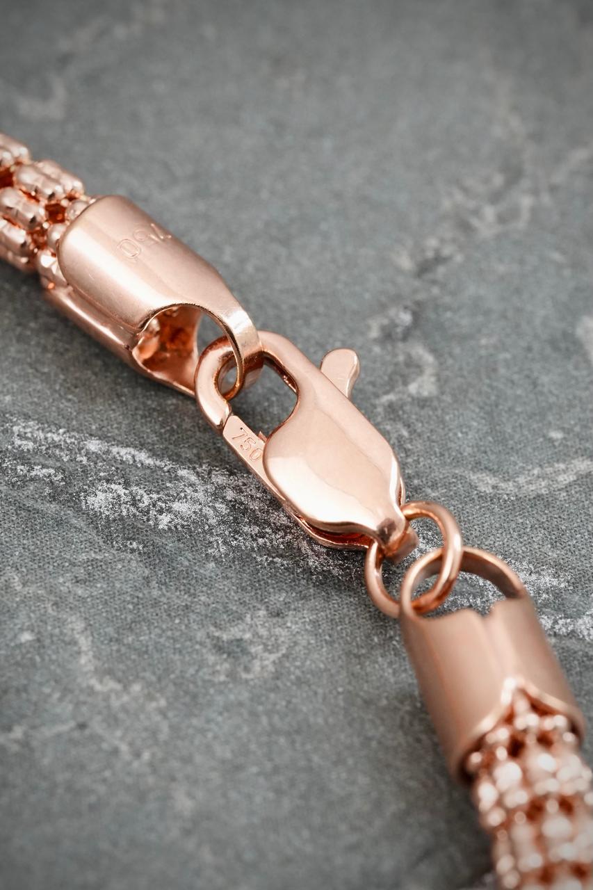 Pulso Canutillo 9.9gr / 19.5cm / 4mm — Oro Rosado