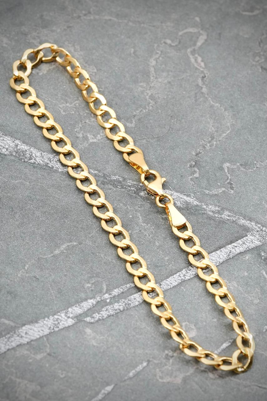 Pulso Cubano 3.1gr / 19cm / 4.5mm — Oro Amarillo