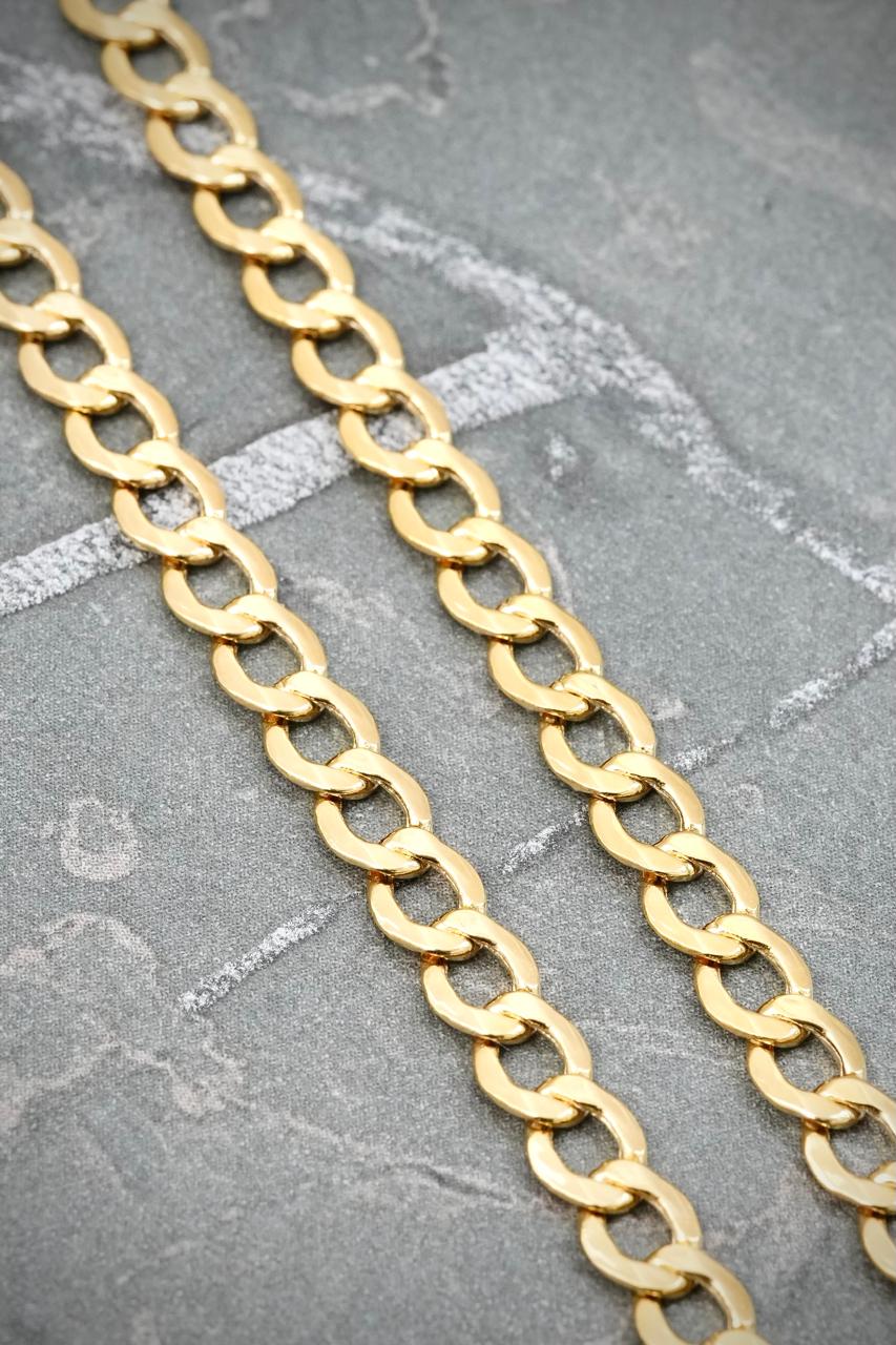 Cadena Cubana 8.7gr / 60cm / 4.5mm — Oro Amarillo