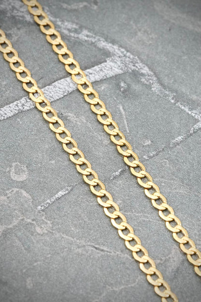 Cadena Cubana 3.2gr / 60cm / 2.6mm — Oro Amarillo