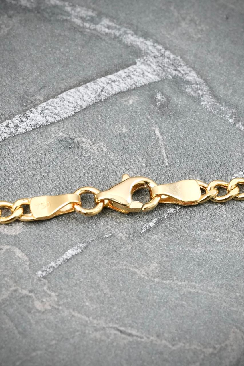 Cadena Figaro 6.65gr / 60cm / 3mm — Oro Amarillo