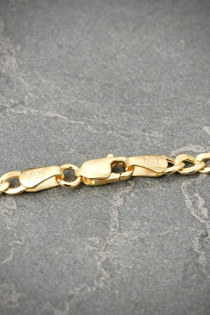 Cadena Figaro 5.6gr / 60cm / 3.3mm — Oro Amarillo