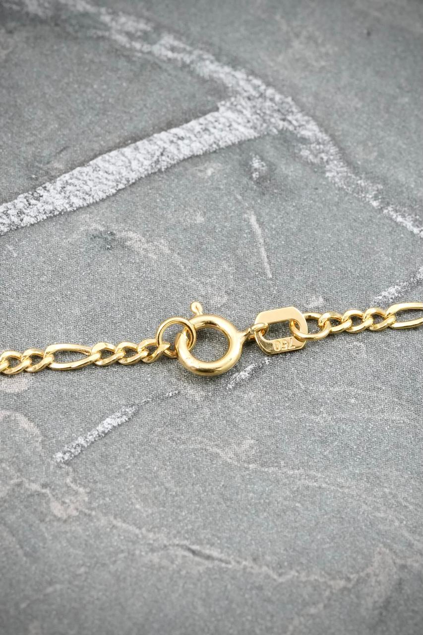 Cadena Figaro 2.2gr / 60cm / 1.9mm — Oro Amarillo