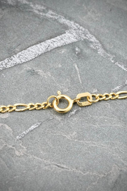 Cadena Figaro 2.2gr / 60cm / 1.9mm — Oro Amarillo