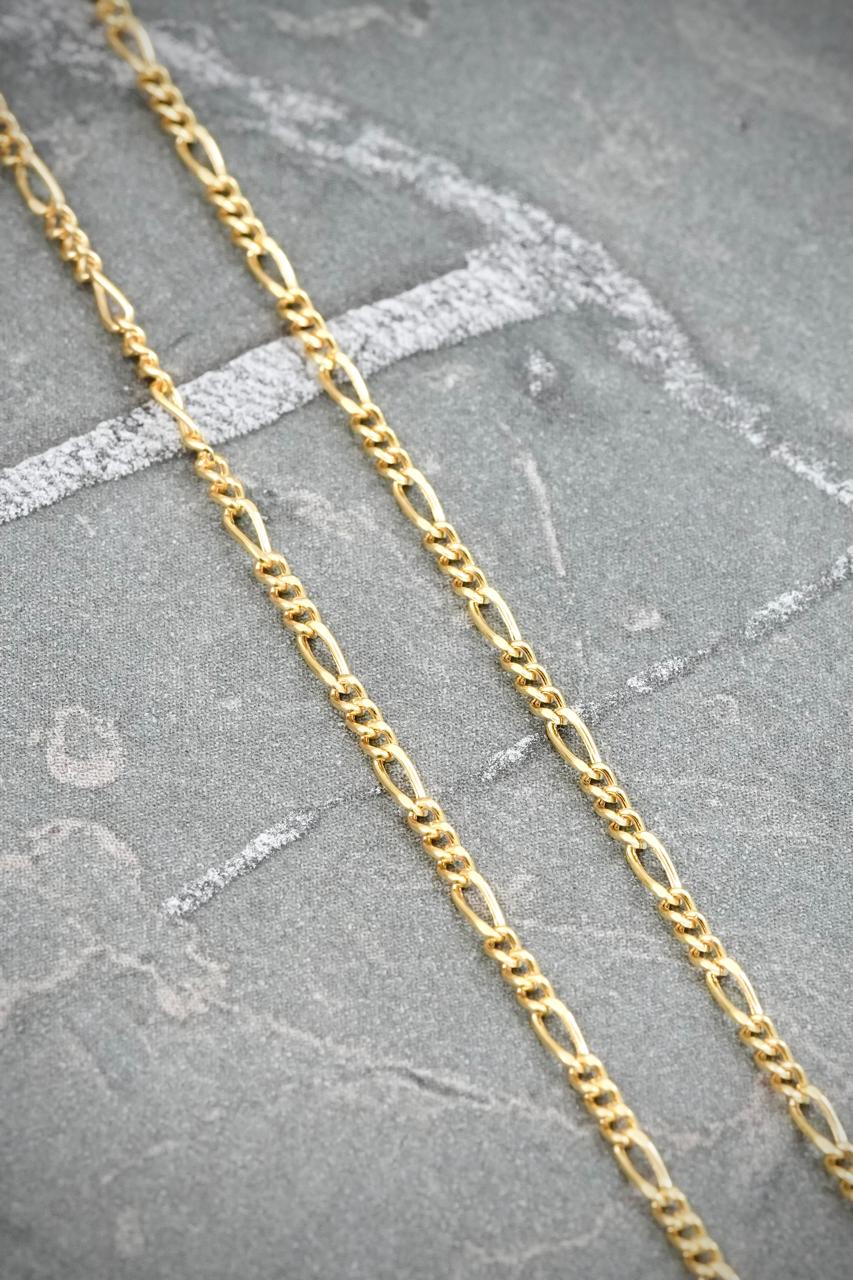 Cadena Figaro 1.7gr / 60cm / 1.4mm — Oro Amarillo