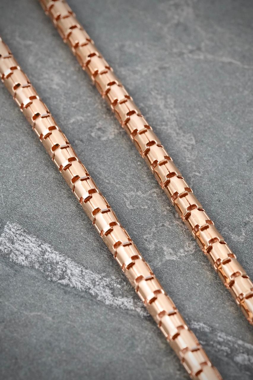 Cadena Cola Raton 15.7gr / 60cm / 3.3mm — Oro Rosado