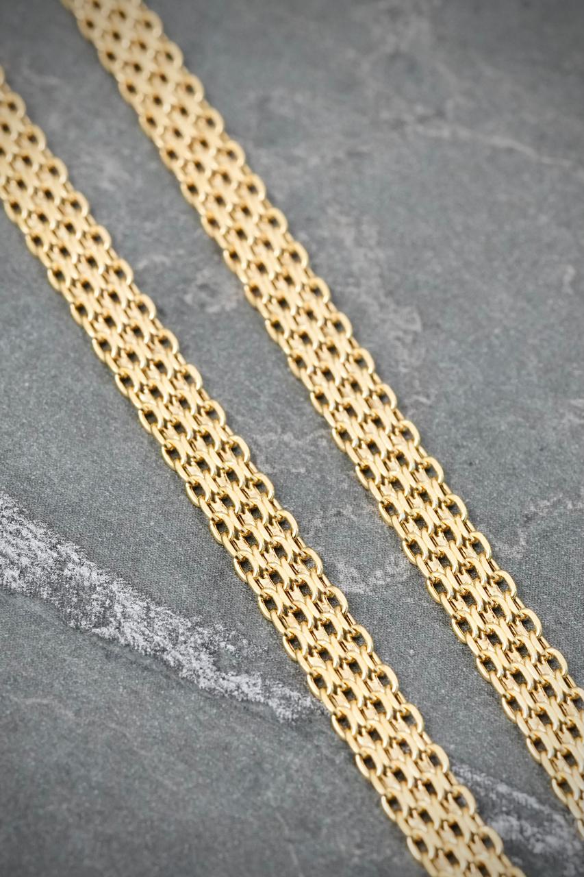 Cadena China 4.9gr / 45cm / 4.4mm — Oro Amarillo