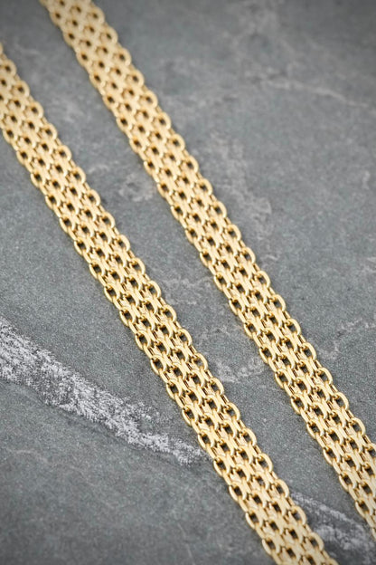 Cadena China 4.9gr / 45cm / 4.4mm — Oro Amarillo