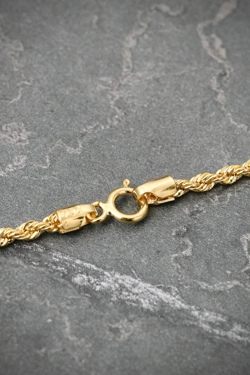 Cadena Lazo 2.8gr / 50cm / 2.2mm — Oro Amarillo