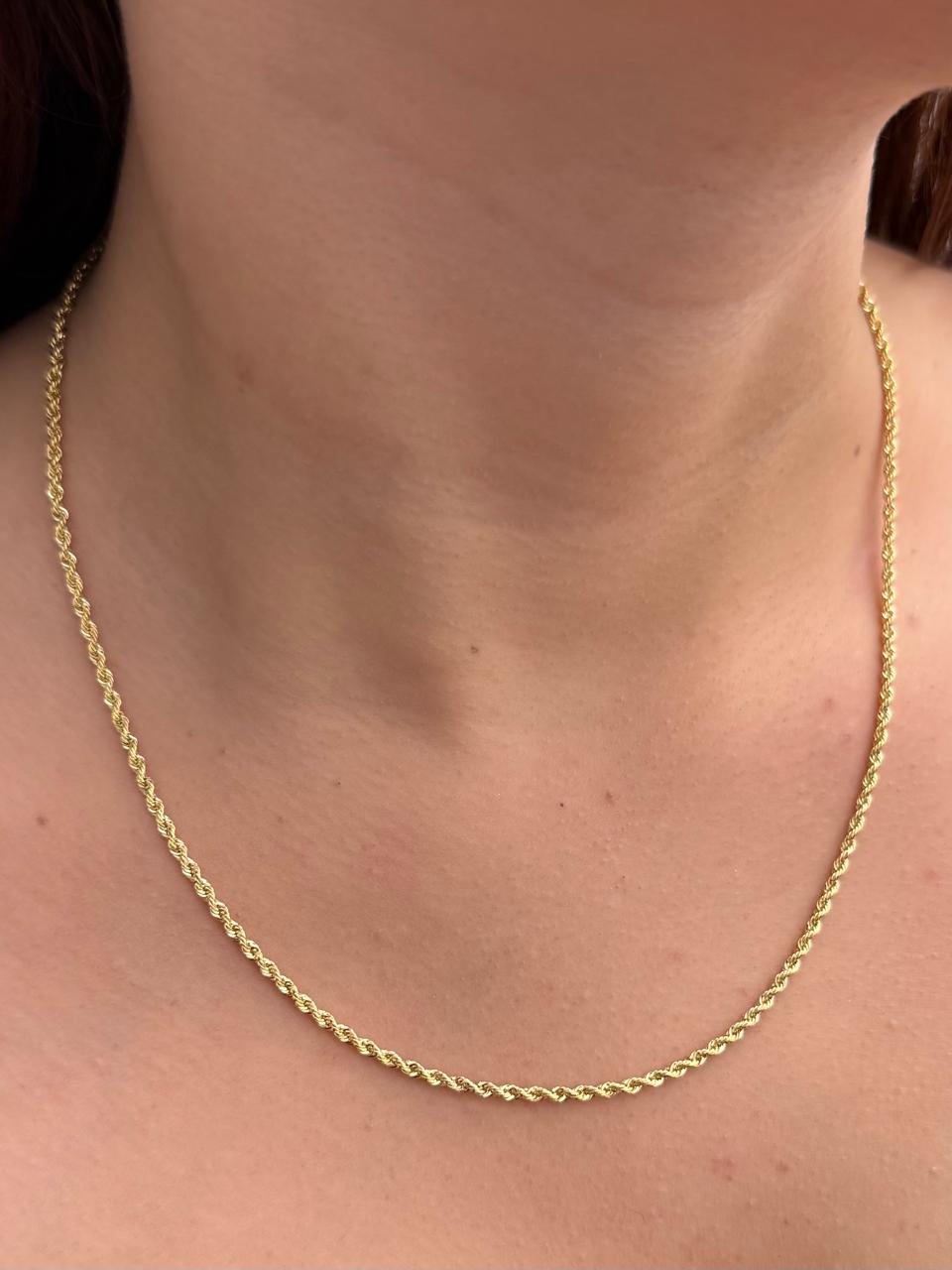 Cadena Lazo 2.8gr / 50cm / 2.2mm — Oro Amarillo