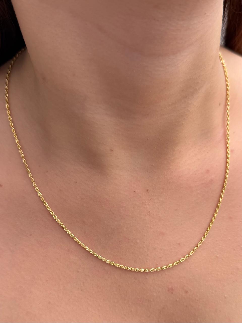 Cadena Lazo 1.8gr / 50cm / 1.7mm — Oro Amarillo