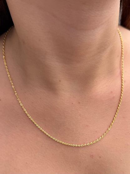 Cadena Lazo 1.75gr / 50cm / 1.7mm — Oro Amarillo