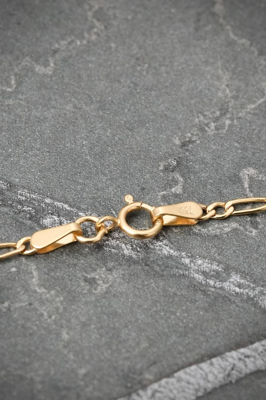 Cadena Figaro 1.55gr / 50cm / 1.9mm — Oro Amarillo