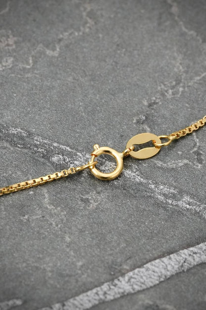 Cadena Veneciana 3.75gr / 50cm / 1mm — Oro Amarillo