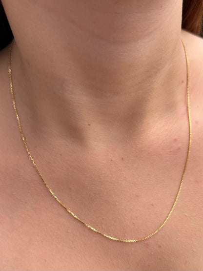 Cadena Veneciana 1.95gr / 50cm / 0.7mm — Oro Amarillo