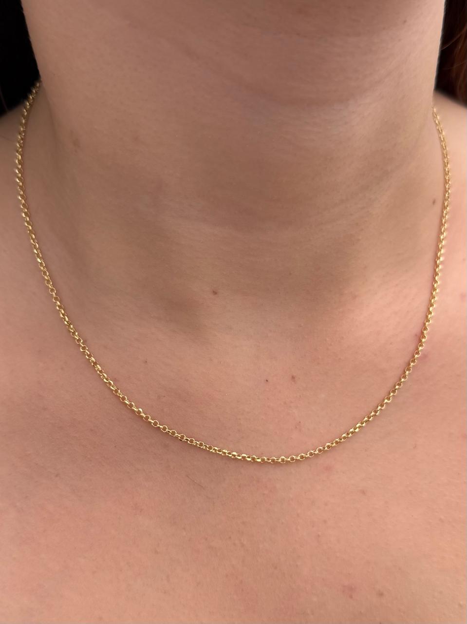 Cadena Aro Seguido 1.85gr / 45cm / 1.9mm — Oro Amarillo