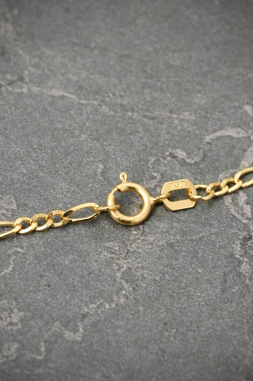 Cadena Figaro 1.7gr / 45cm / 2mm — Oro Amarillo