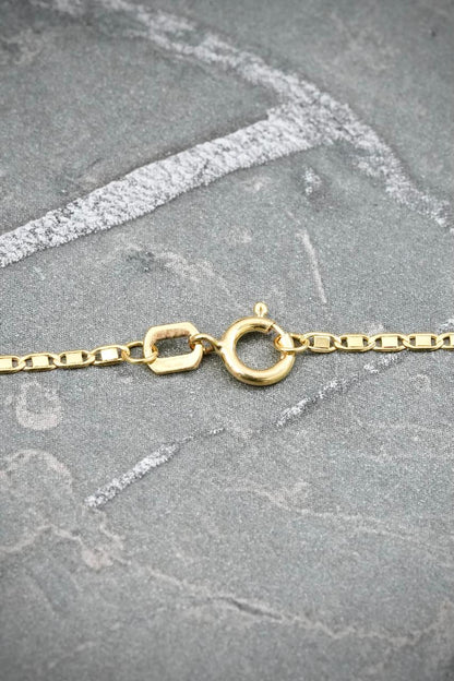 Cadena Plana 0.9gr / 45cm / 1.3mm — Oro Amarillo