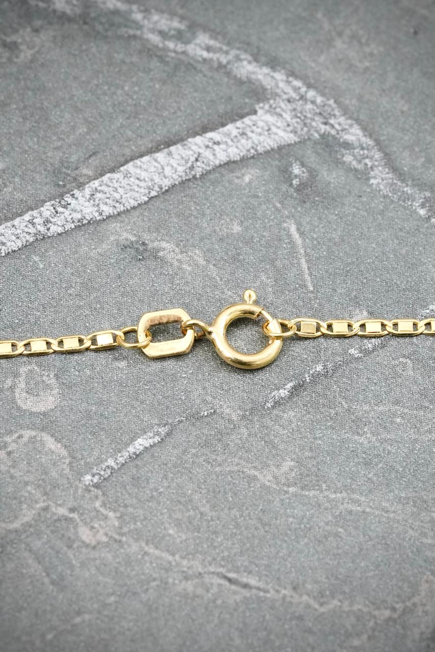 Cadena Plana 0.9gr / 45cm / 1.3mm — Oro Amarillo