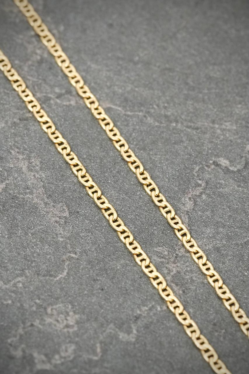 Cadena Escalera 1.2gr / 45cm / 1.4mm — Oro Amarillo