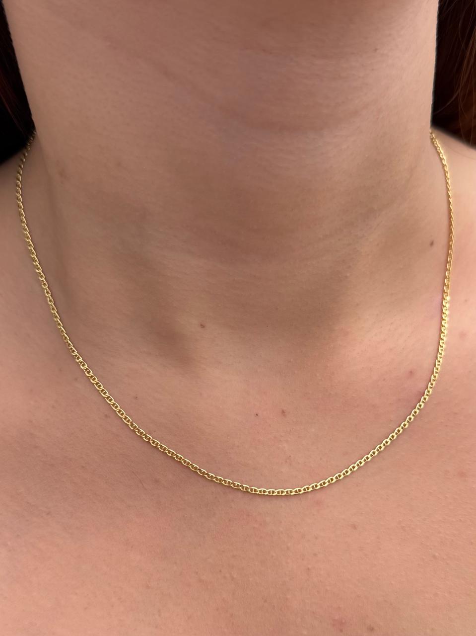 Cadena Escalera 1.95gr / 45cm / 1.7mm — Oro Amarillo