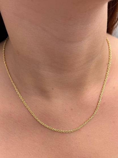Cadena Palito Bolita 5.15gr / 45cm / 2.3mm — Oro Amarillo