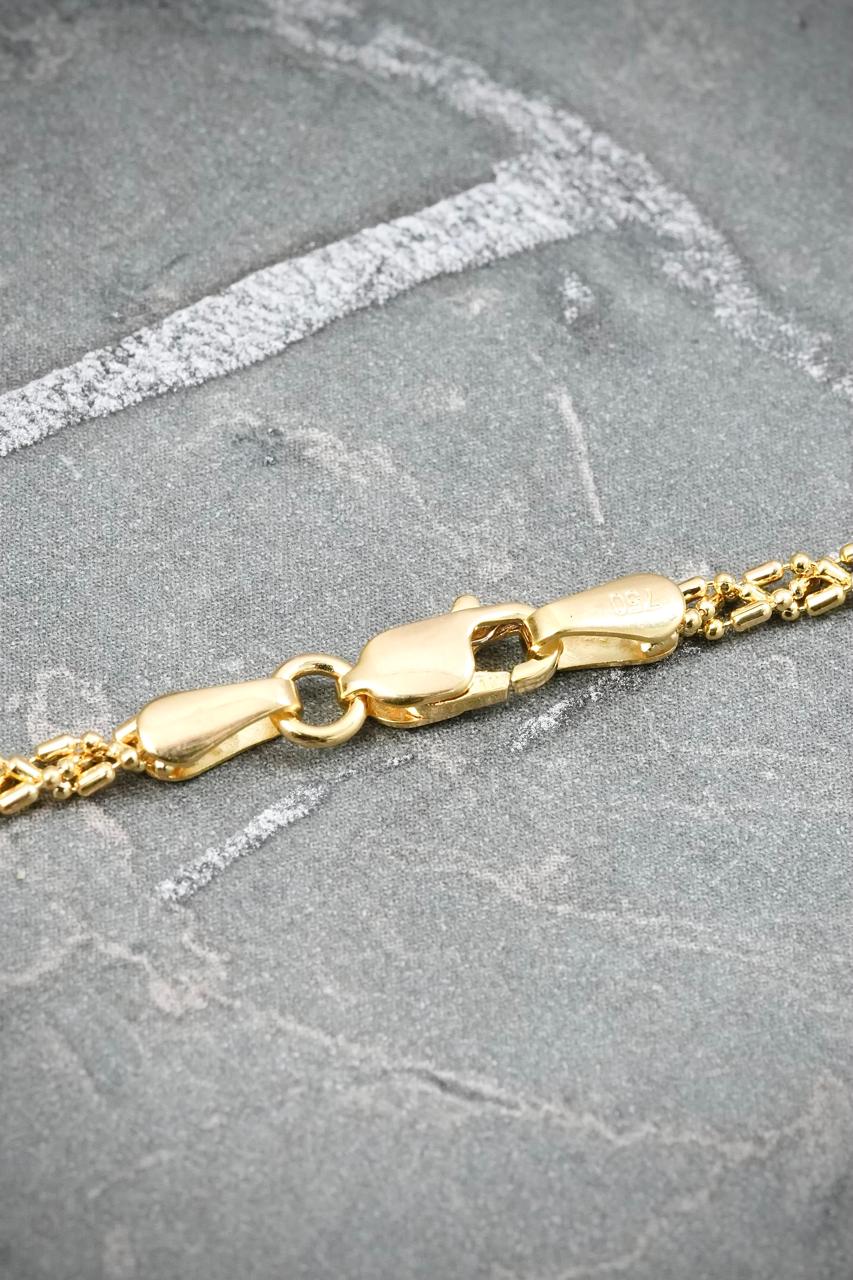 Cadena Palito Bolita 5.15gr / 45cm / 2.3mm — Oro Amarillo