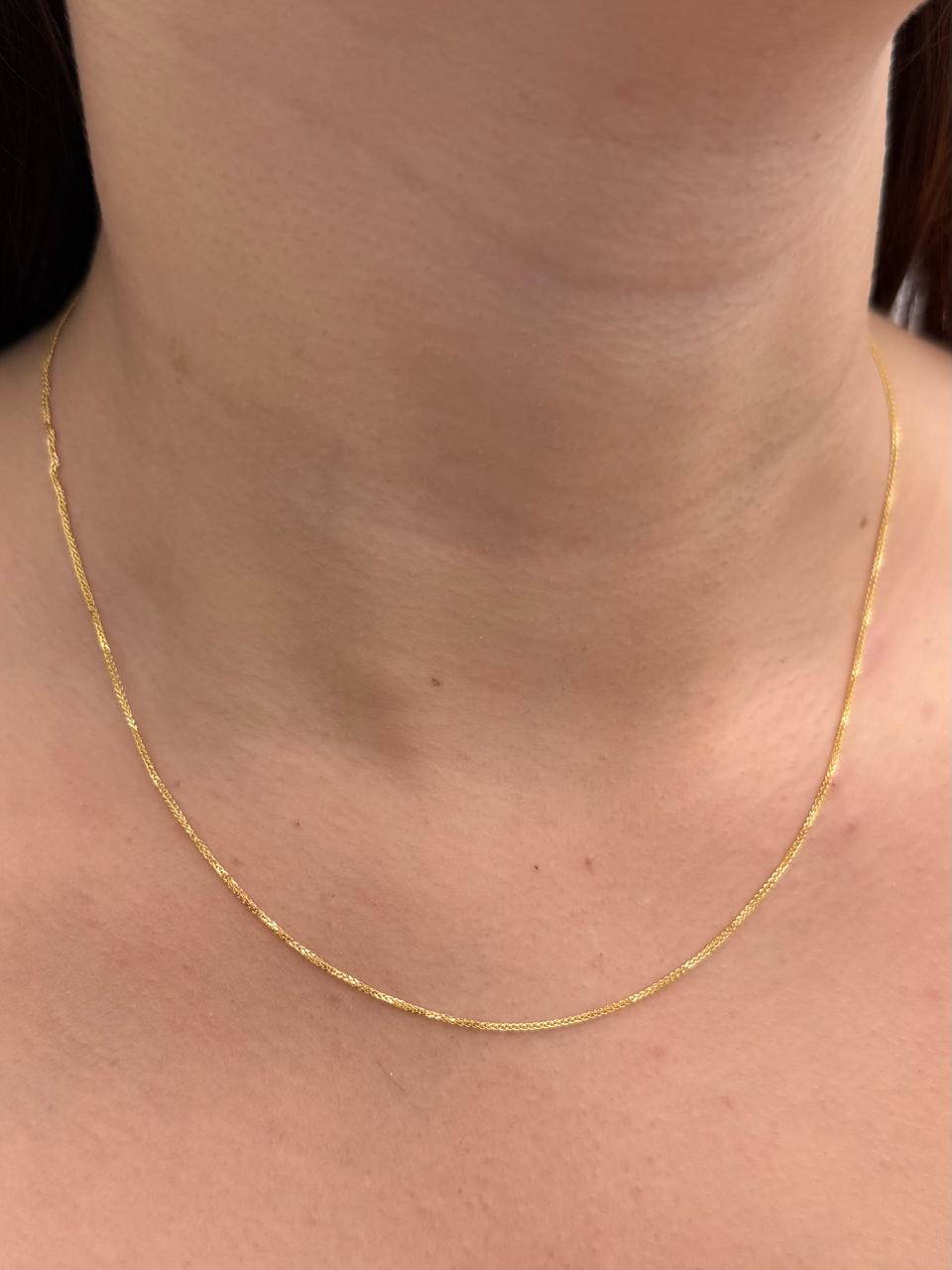 Cadena Franco 1.65gr / 45cm / 0.8mm — Oro Amarillo