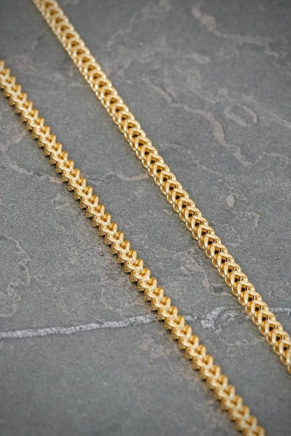 Cadena Franco 3.8gr / 45cm / 1.8mm — Oro Amarillo