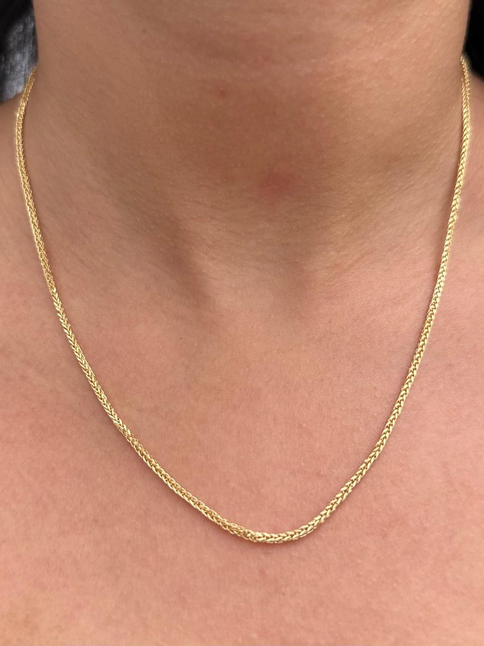 Cadena Franco 2.1gr / 45cm / 1.8mm — Oro Amarillo