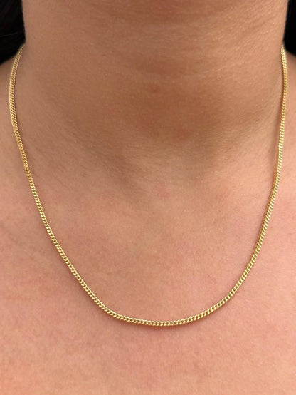 Cadena Franco 3.8gr / 45cm / 1.8mm — Oro Amarillo