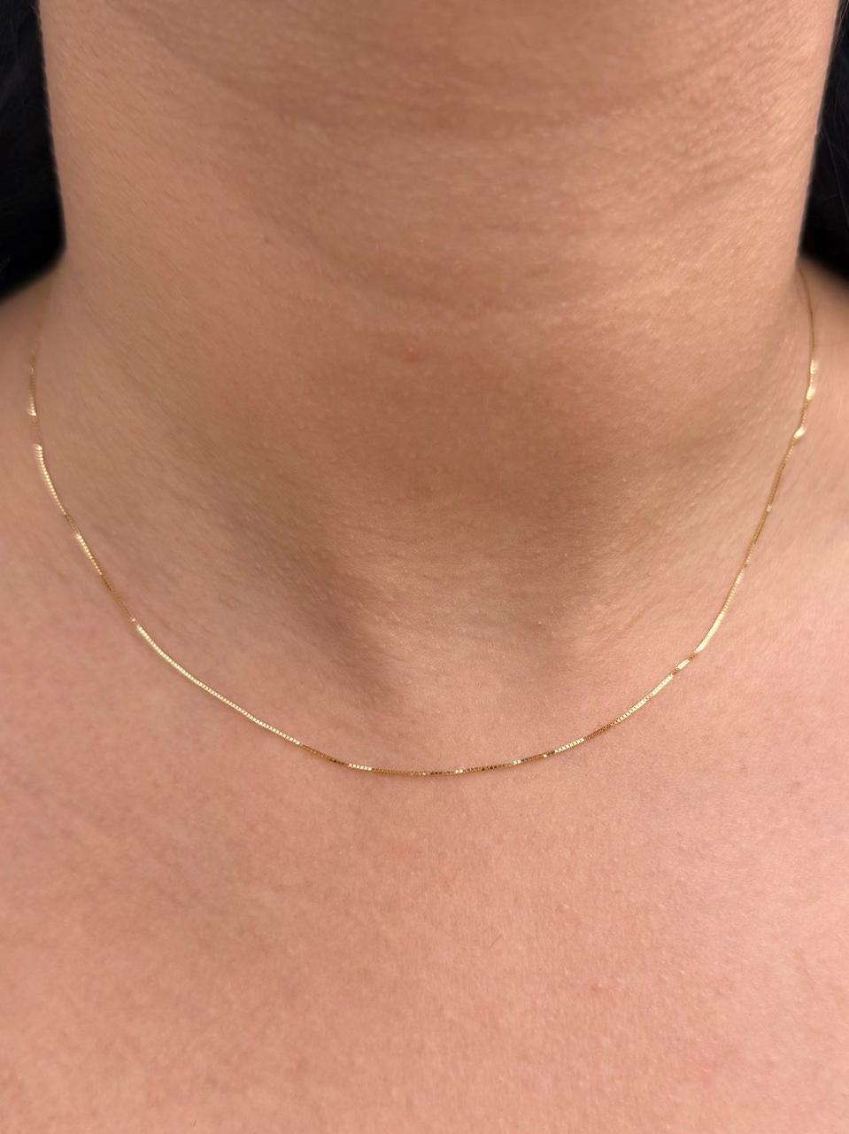 Cadena Veneciana 0.8gr / 40cm / 0.5mm — Oro Amarillo