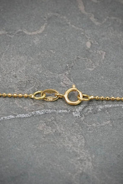 Cadena Mini Militar 1.65gr / 40cm / 1mm — Oro Amarillo
