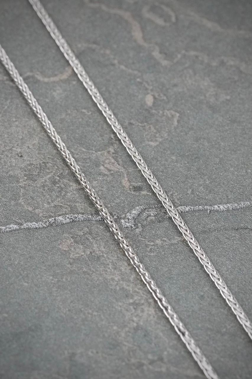 Cadena Franco 3.5gr / 40cm / 1.3mm — Oro Blanco