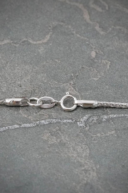 Cadena Franco 3.5gr / 40cm / 1.3mm — Oro Blanco