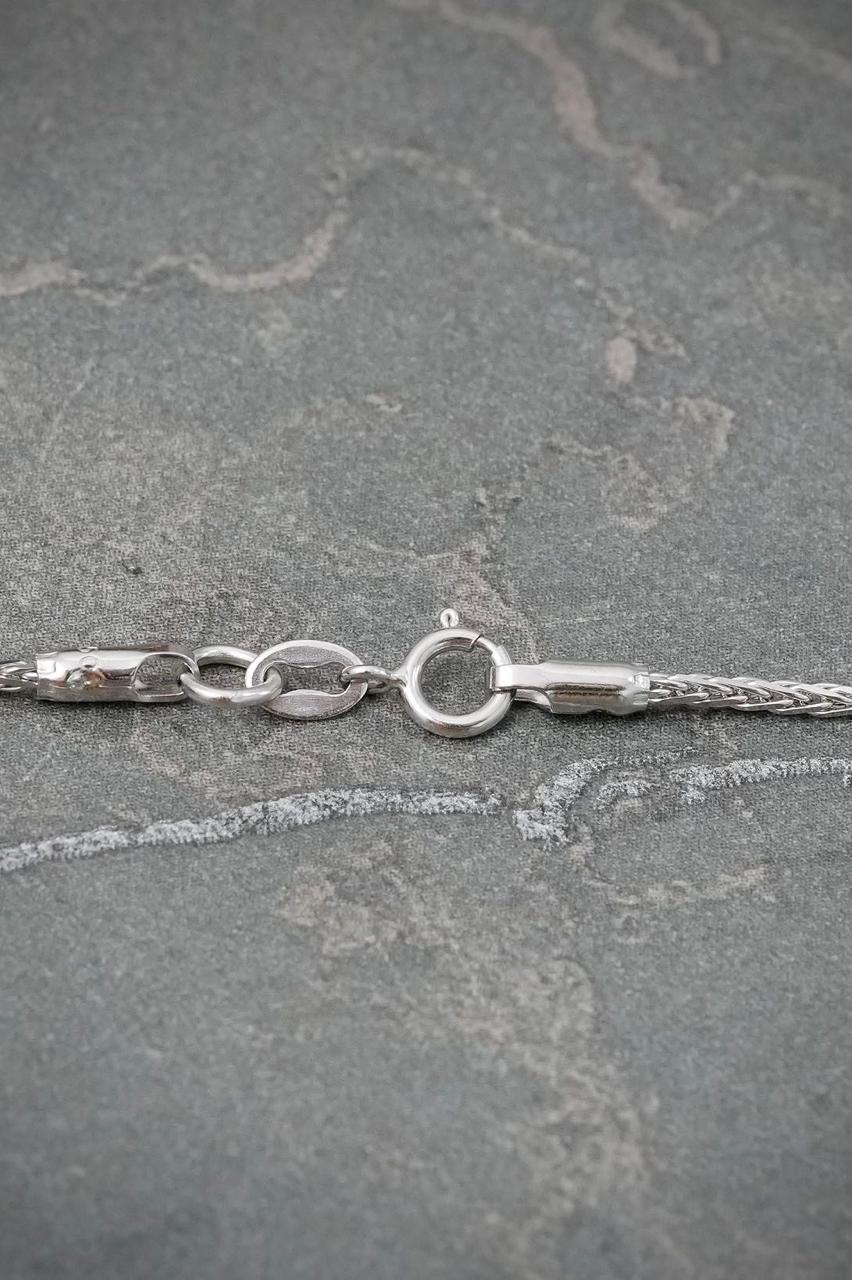 Cadena Franco 3.5gr / 40cm / 1.3mm — Oro Blanco