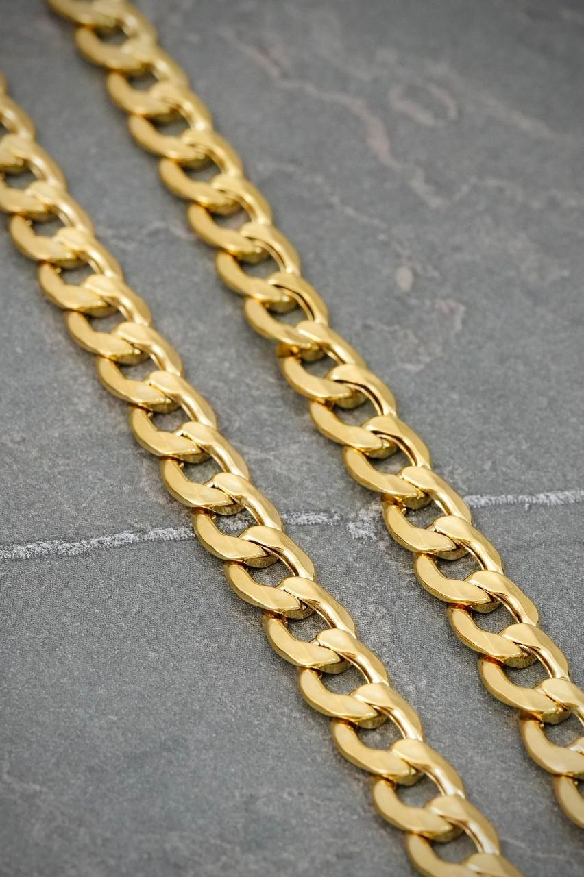 Cadena Cubana 9.85gr / 50cm / 6mm — Oro Amarillo