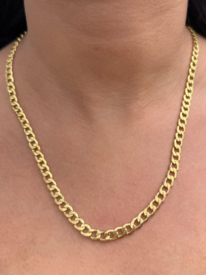 Cadena Cubana 9.85gr / 50cm / 6mm — Oro Amarillo