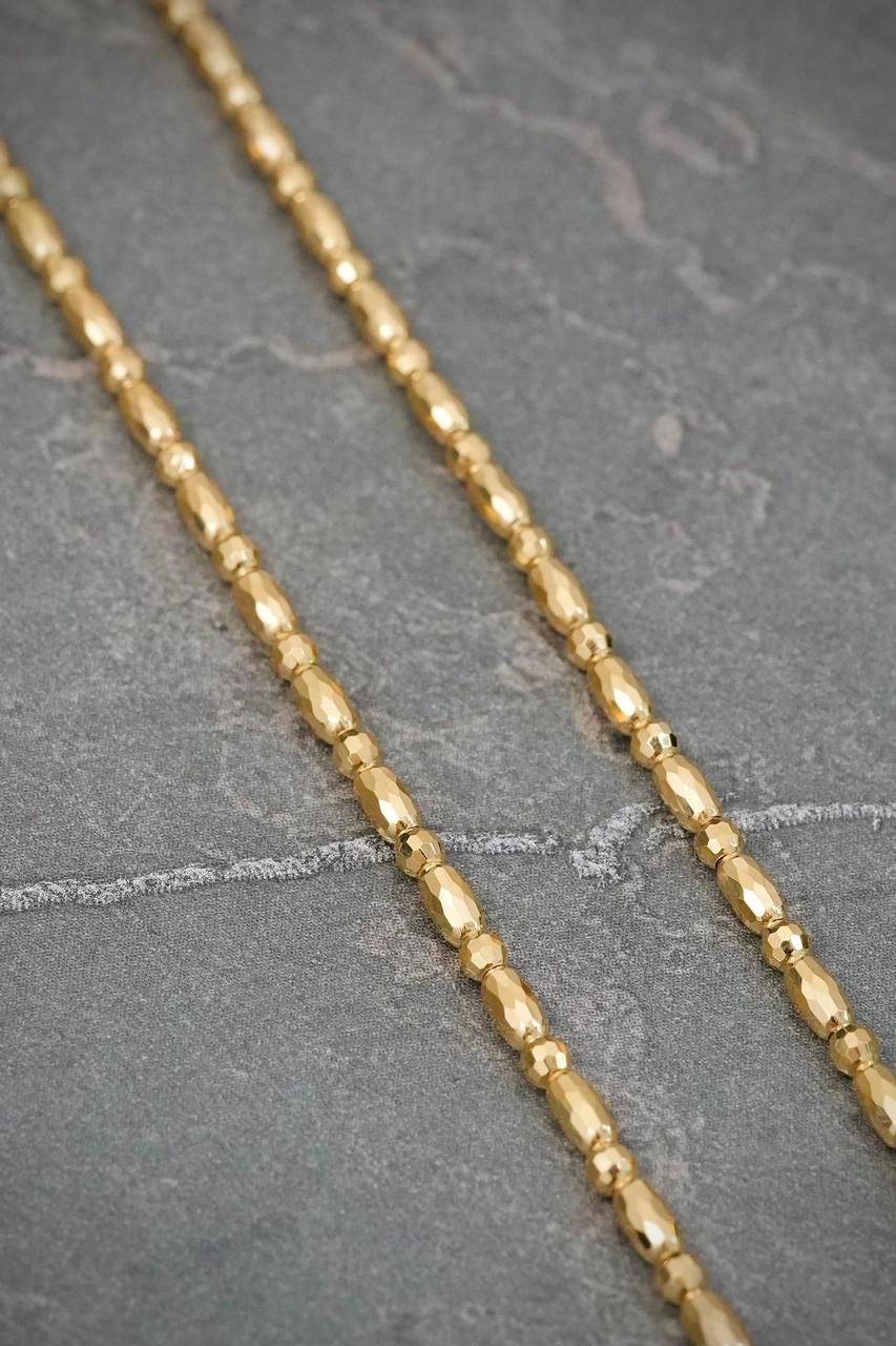 Cadena Palito Bolita 7.7gr / 50cm / 1.9mm — Oro Amarillo