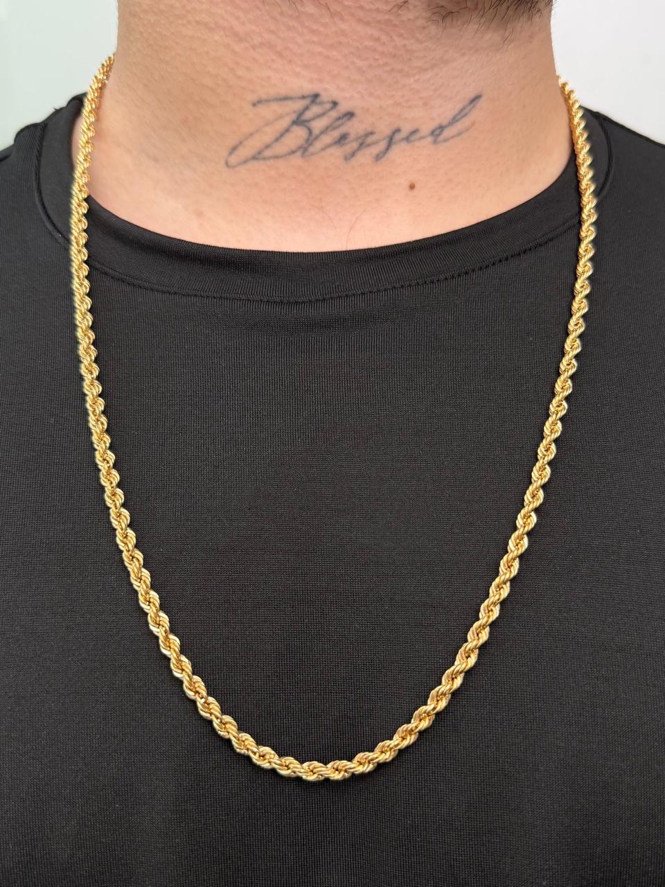 Cadena Lazo 10.6gr / 70cm / 4.4mm — Oro Amarillo