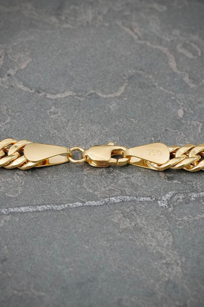 Cadena Cubana 9.35gr / 60cm / 6mm — Oro Amarillo