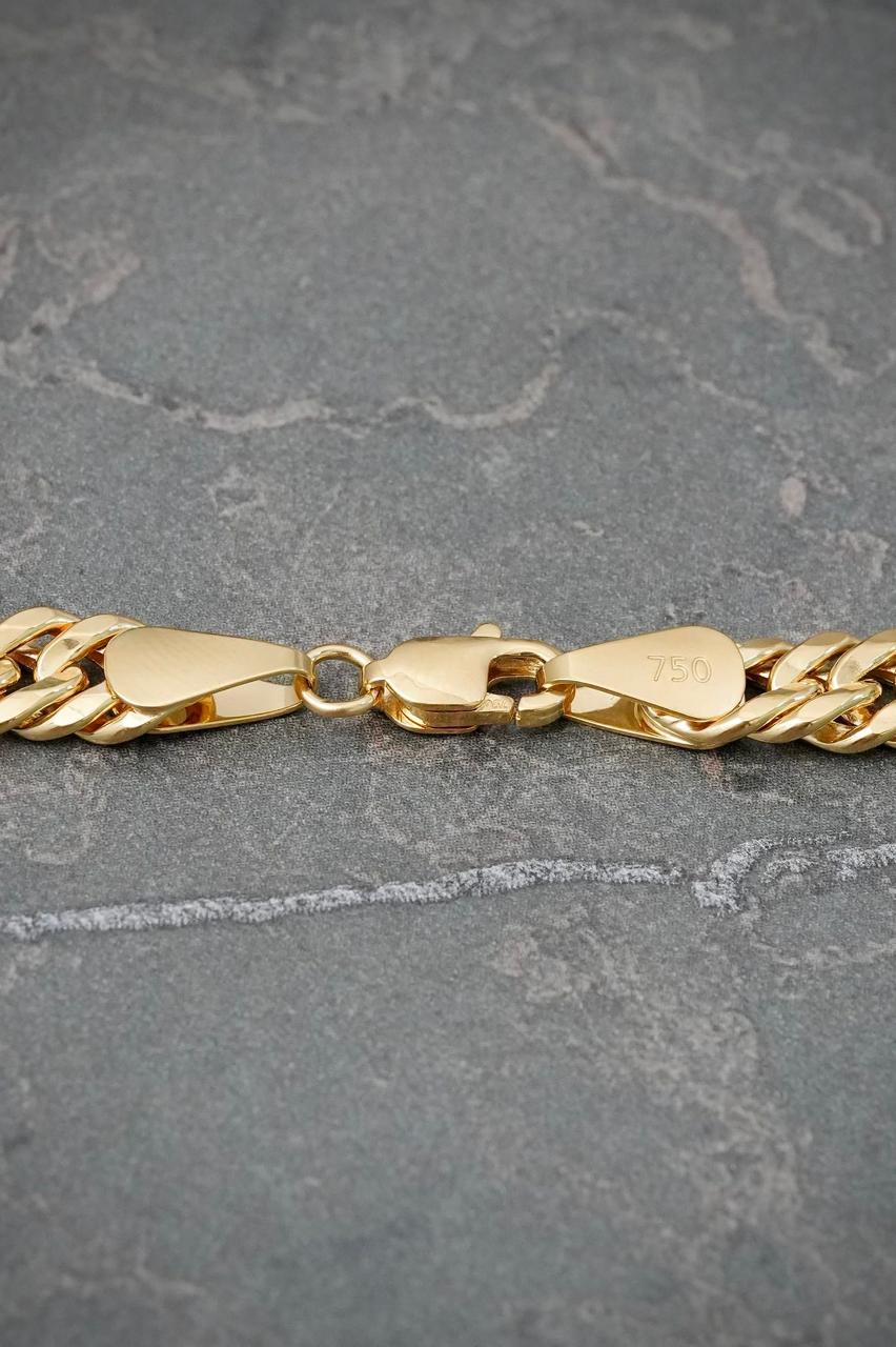 Cadena Cubana 9.35gr / 60cm / 6mm — Oro Amarillo