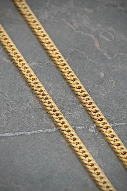 Cadena Cubana 11.35gr / 60cm / 3.7mm — Oro Amarillo