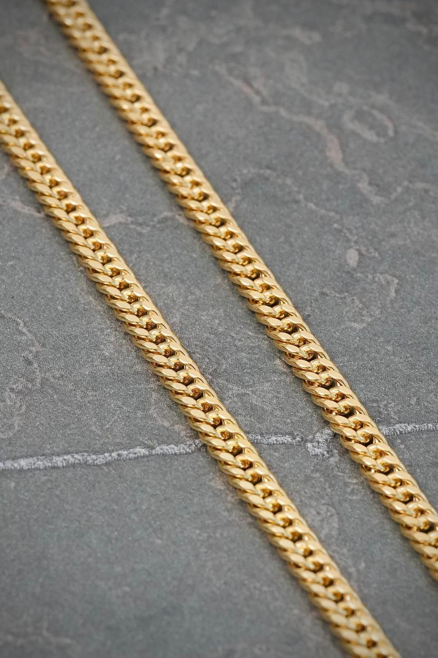 Cadena Cubana 11.35gr / 60cm / 3.7mm — Oro Amarillo