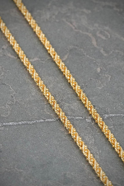 Cadena Lazo Diamantada 11.6gr / 60cm / 2.7mm — Oro Amarillo