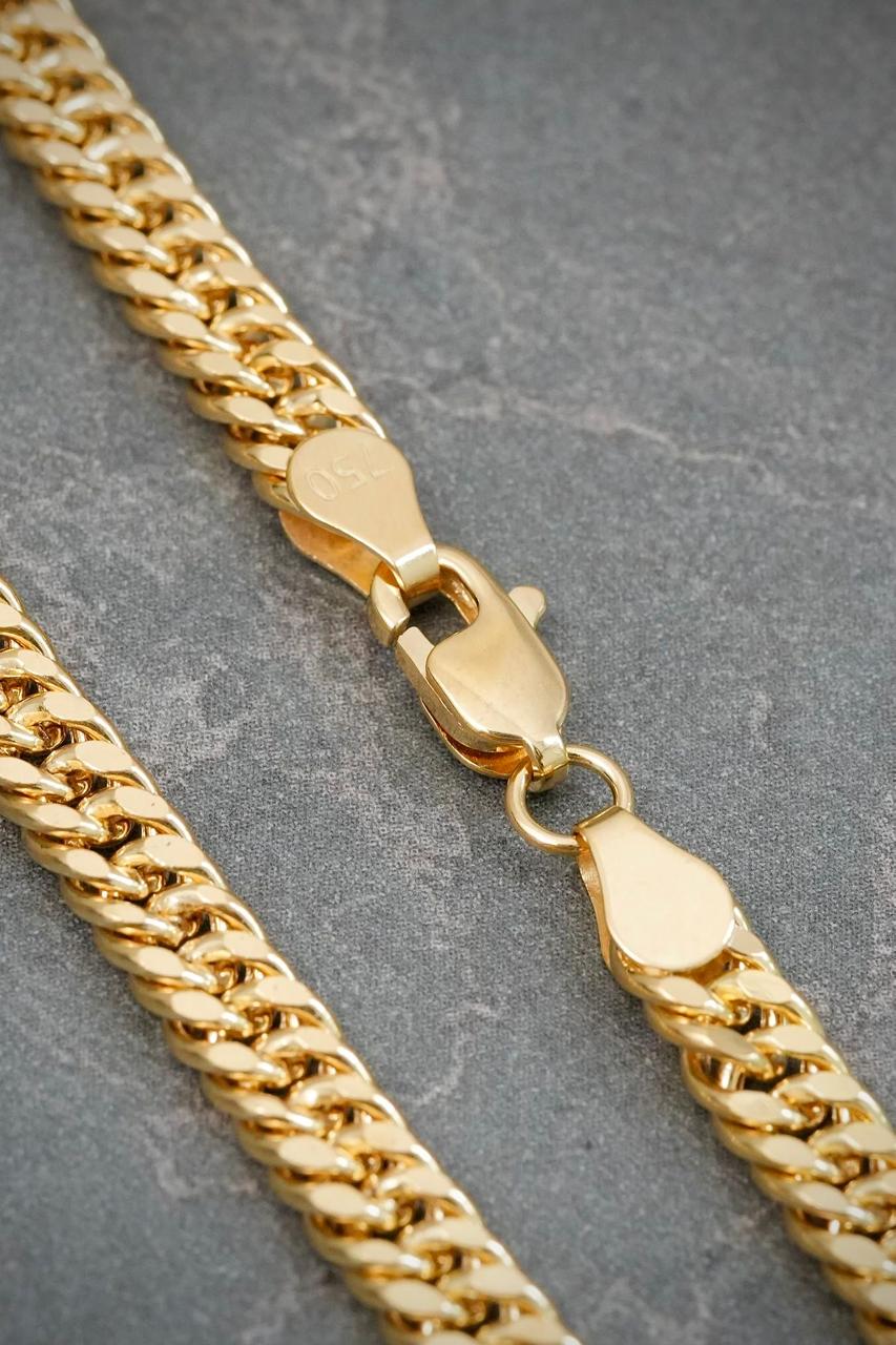 Pulso Cubano 6.9gr / 22cm / 4.6mm — Oro Amarillo