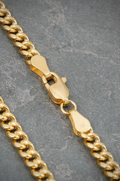 Pulso Cubano 4.5gr / 22cm / 3.8mm — Oro Amarillo